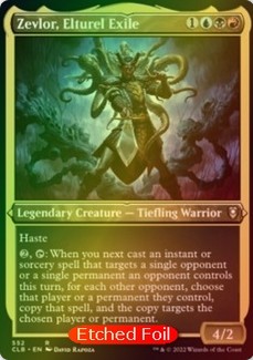 MTG Zevlor, Elturel Exile, V.1 ETCHED FOIL (CLB) - stan NM