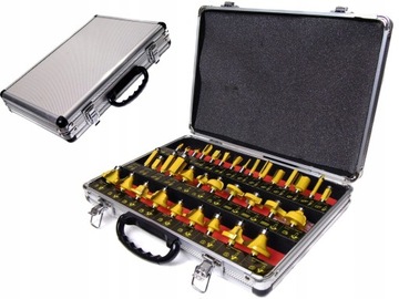 ЭЛЕКТРИЧЕСКИЙ ФРЕЗЕРНЫЙ СТАНОК RYOBI +35 ФРЕЗ ПОДШИПНИКОВ RRT1600-K