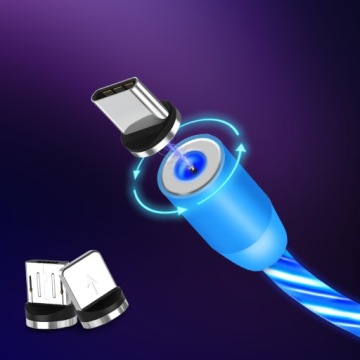 МАГНИТНЫЙ КАБЕЛЬ 2M MICRO TYPE-C IPHONE LUMINOUS