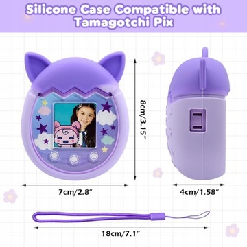 Silikonowe etui do Tamagotchi Pix kolorowe