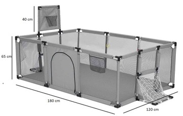 ВОСПРОИЗВЕДЕНИЕ ДЛЯ ДЕТЕЙ КОРЗИНА ВОРОТ ДЕТСКАЯ ПЛОЩАДКА 180х120 + МЯЧИ