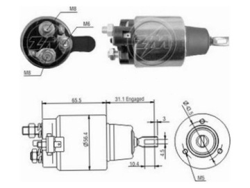 ELEKTROMAGNET STARTÉR DODGE NEON I 2.0 II STRATUS