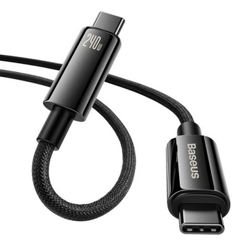 ТЕЛЕФОННЫЙ КАБЕЛЬ BASEUS STRONG USB TYPE C – USB TYPE C 240 Вт QC PD 2M