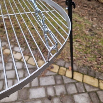 ГРИЛЬ САДОВЫЙ ШТАТИВ ИЗ НЕРЖАВЕЮЩЕЙ РЕШЕТКИ 60 СМ