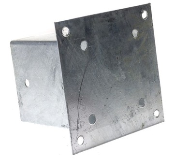 PODSTAWA WSPORNIK SŁUPA 101x150 MM PSP PROSTOKĄTNA KOTWA CZARNA DO BETONU