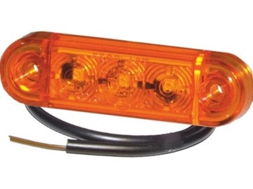 LAMPA OBRYSOWA 24V LED PROPLAST POMARAŃCZOWA