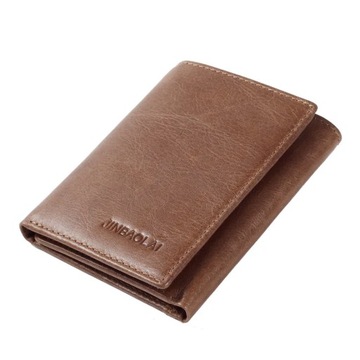 Jinbaolai Brand Vintage Men's Genuine leather