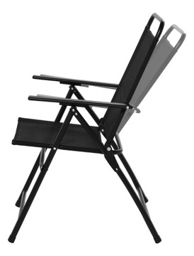 Складной садовый стул для балкона, черный