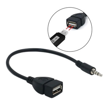 Автомобильный MP3-плеер конвертер 3,5 мм штекер AUX аудио на гнездо USB-разъема