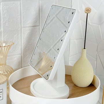 ЗЕРКАЛО ДЛЯ МАКИЯЖА С ПОДСВЕТКОЙ ЗЕРКАЛО СО СВЕТОДИОДНОЙ ПОДСВЕТКОЙ С РЕГУЛИРУЕМОЙ ЯРКОСТЬЮ СВЕТА