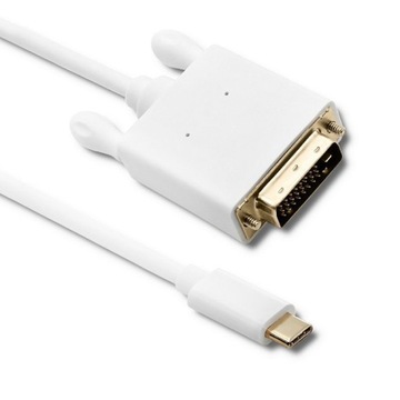 Kabel USB 3.1 typ C męski/DVI męski/4K/2m