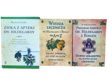 św. Hildegarda z Bingen.- medycyna - zestaw 3 książek stan DB +