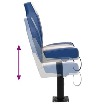 Сиденья для лодок VidaXL, 2 шт., с поворотом на 360° и регулируемым основанием