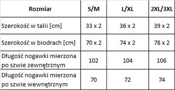 Spodnie alladynki haremki, szarawary luźne L/XL