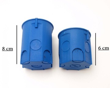 Puszka podtynkowa 60/80mm z wkrętami