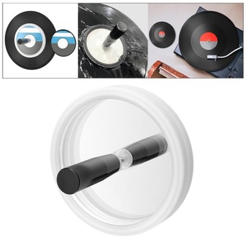 Зажим для чистки виниловых пластинок, водонепроницаемый, силикон, 116 мм, белый