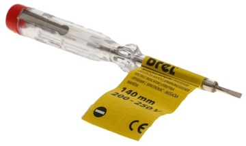 PRÓBÓWKA PRÓBNIK TESTER NAPIĘCIA 200-250V 140 mm