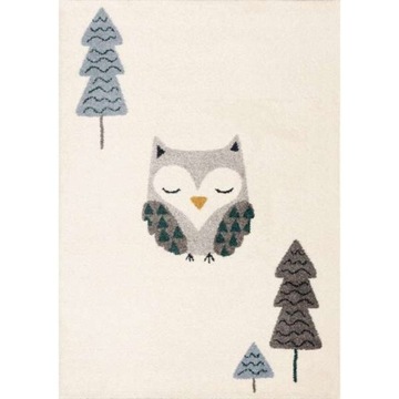 Ковер Типи Желтый Sleeping Owl 120x170см кремовый