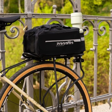 Велосумка, багажник для велосипеда, вместительный черный багажник, ZAGATTO