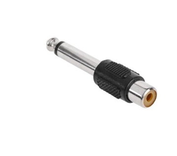 adapter Jack 6,3 wtyk - RCA chinch gniazdo