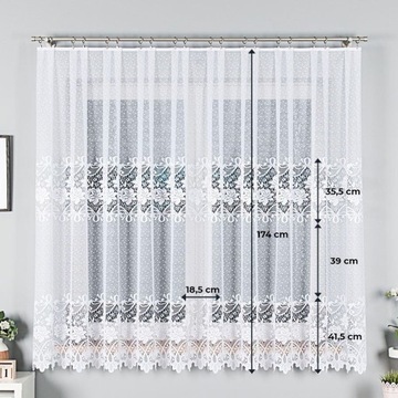 Жаккардовая штора ДЕМЕТРИЯ 200х180см прямая (готовая) с окантовкой