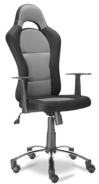 QZY-1109C Fotel biurowy obrotowy szary wysoki