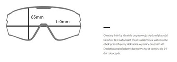 Okulary Rowerowe Tripout Infinity Czarne Sz. Clear