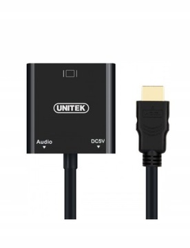 HDMI нет VGA + аудио Адаптер Unitek Адаптер