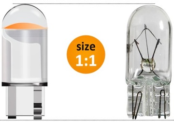 ЛАМПОЧКА СТОЯНОЧНЫЕ ЛАМПЫ W5W T10 LED СТАНДАРТНЫЙ ПРОЗРАЧНЫЙ БЕЛЫЙ