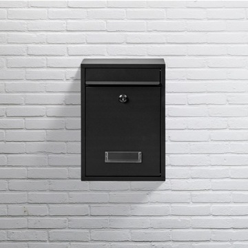 ПОЧТОВЫЙ ЯЩИК ЧЕРНЫЙ РЕЗЕРВОК + УЗОР НАДПИСЬ