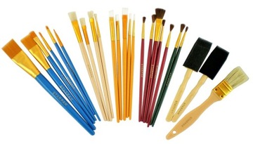 НАБОР КИСТЕЙ ДЛЯ КРАСКИ И КЛЕЯ /25 шт.