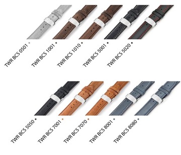 PASEK MOTYLEK DO ZEGARKA TWISTER BCS 22 MM KOLORY