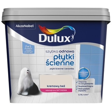 Dulux do płytek ściennych kremowy beż 0,75l