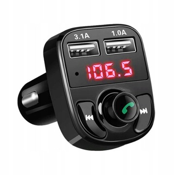 FM SD MP3 BLUETOOTH-ПЕРЕДАТЧИК 2xUSB ЗАРЯДНОЕ УСТРОЙСТВО