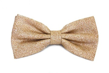 КОМПЛЕКТ ГАЛСТУК-БАБОЧКА И КАРМАННЫЙ КВАДРАТНЫЙ КОМПЛЕКТ ЗОЛОТОЙ ЭКРЮ ПЕСОЧНО-БЕЖЕВЫЙ