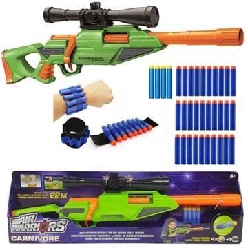 SNAJPERKA CARNIVORE z Celownikiem +OPASKA + 30 STRZAŁEK