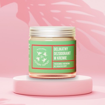 ЧЕТЫРЕ НАЧАЛА Крем-дезодорант КЛУБНИКА И ВЕРБЕНА 60мл НАТУРАЛЬНЫЙ