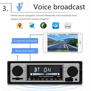 Автомобильная стереосистема Bluetooth MP3 Аудио Ретро Радио