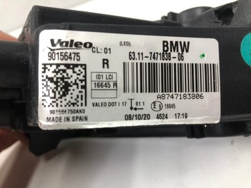 HALOGEN LED DRL SVĚTLO MLHOVKA W NÁRAZNÍK PŘEDNÍ BMW I3 FACELIFT LCI ORIG.