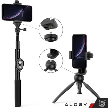 ДЕРЖАТЕЛЬ АДАПТЕРА ДЛЯ ТЕЛЕФОНА ДЛЯ ПАЛКИ ДЛЯ СЕЛФИ, ПОВОРОТНЫЙ НА 360 ГРАДУСОВ 1/4, ЧЕРНЫЙ