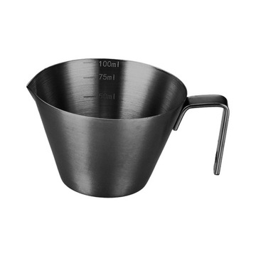 Miarka z uchwytem. Pojemność 100 ml. Filiżanka do nalewania espresso. Mała