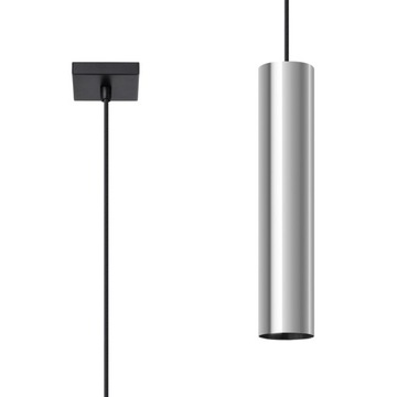 Lampa Wisząca ISSA 1 chrom nowoczesny zwis sufitowy do salonu led