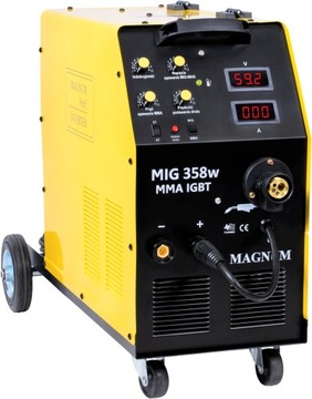 Półautomat spawalniczy migomat spawarka 358W 350A MMA 2T/4T podajnik 4x4