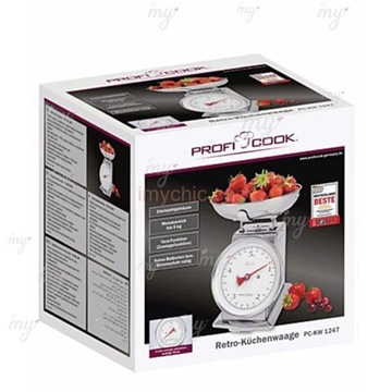 WAGA KUCHENNA MECHANICZNA TRADYCYJNA Z MISKĄ FUNKCJA TAROWANIA STALOWA