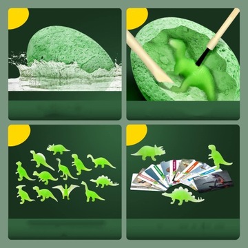 НАБОР СВЕТЯЩЕЙСЯ ДИНОЗАВРОВОЙ ШАХТЫ РАСКОПКИ 12 БОЛЬШИХ ЯИЦ АРХЕОЛОГ