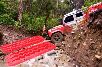 ЛОВУШКИ ДЛЯ ПЕСКА, Грязи, СНЕГА 4x4 OFF ROAD 2шт RED 4WD Лебедка Dragon 107CM