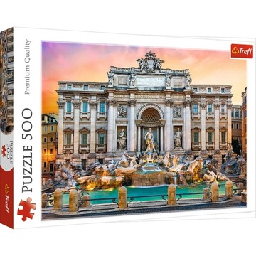 Puzzle 500 Fontanna di Trevi, Rzym Trefl