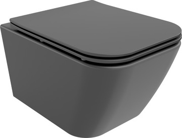 MEXEN MADOX MISKA WC RIMLESS DESKA SZARA MAT