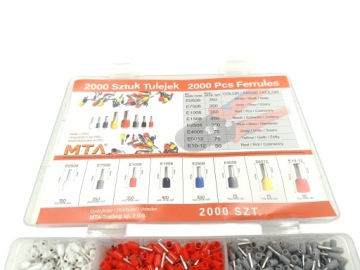 ZACISKARKA DO TULEJEK PRZEWODÓW KABLI PRASKA KONEKTORÓW 2000 SZT 0.5-10mm²