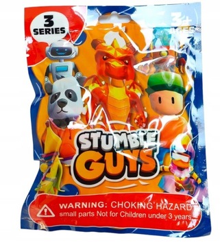 SASZETKA STUMBLE GUYS 3 KARTY PLUS FIGURKA GRA